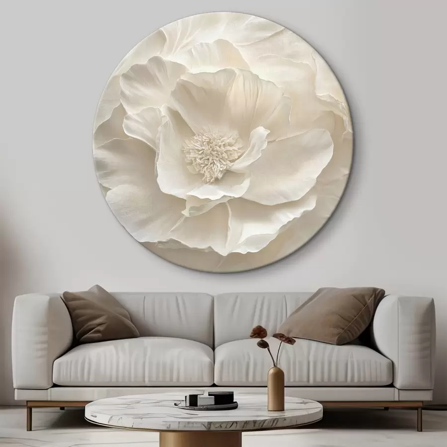 murales de pared Grandes peonías blancas r43312