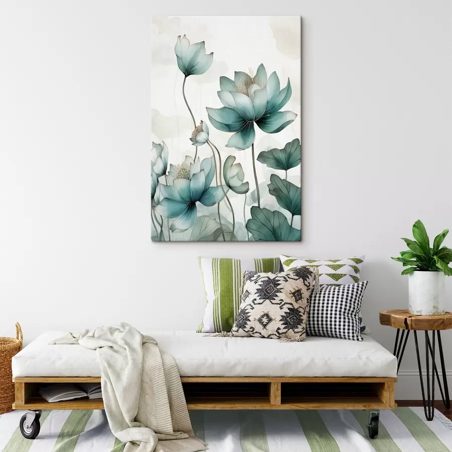 murales de pared Composición acuarela, lotos s43339