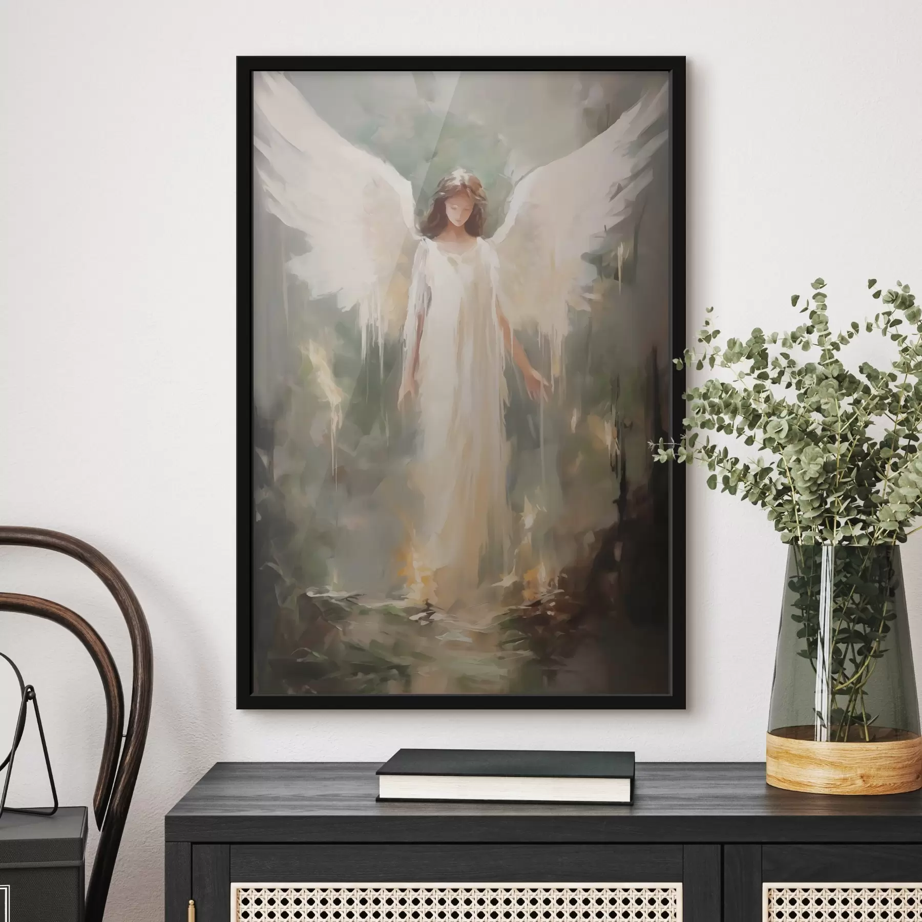 murales de pared Cuadro abstracto imitación ángel f43353