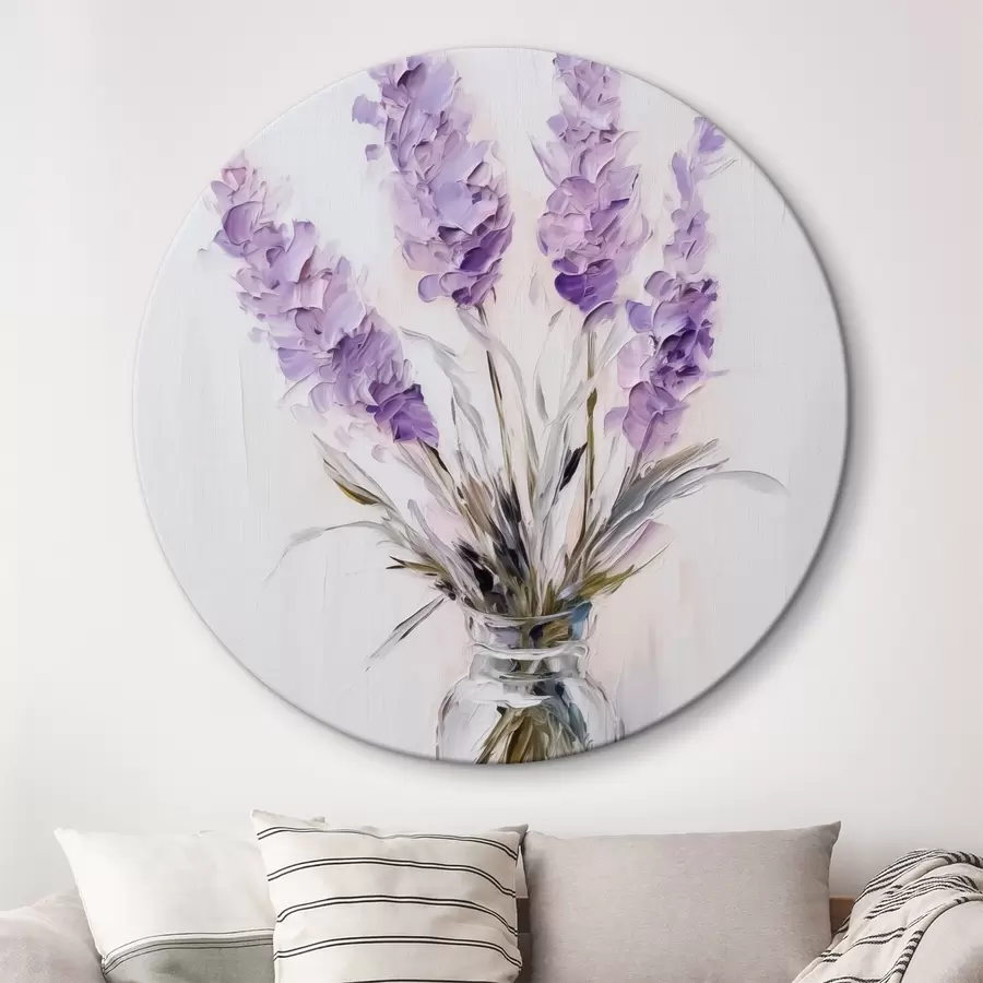 murales de pared Pintura imitación flores brillantes r43344