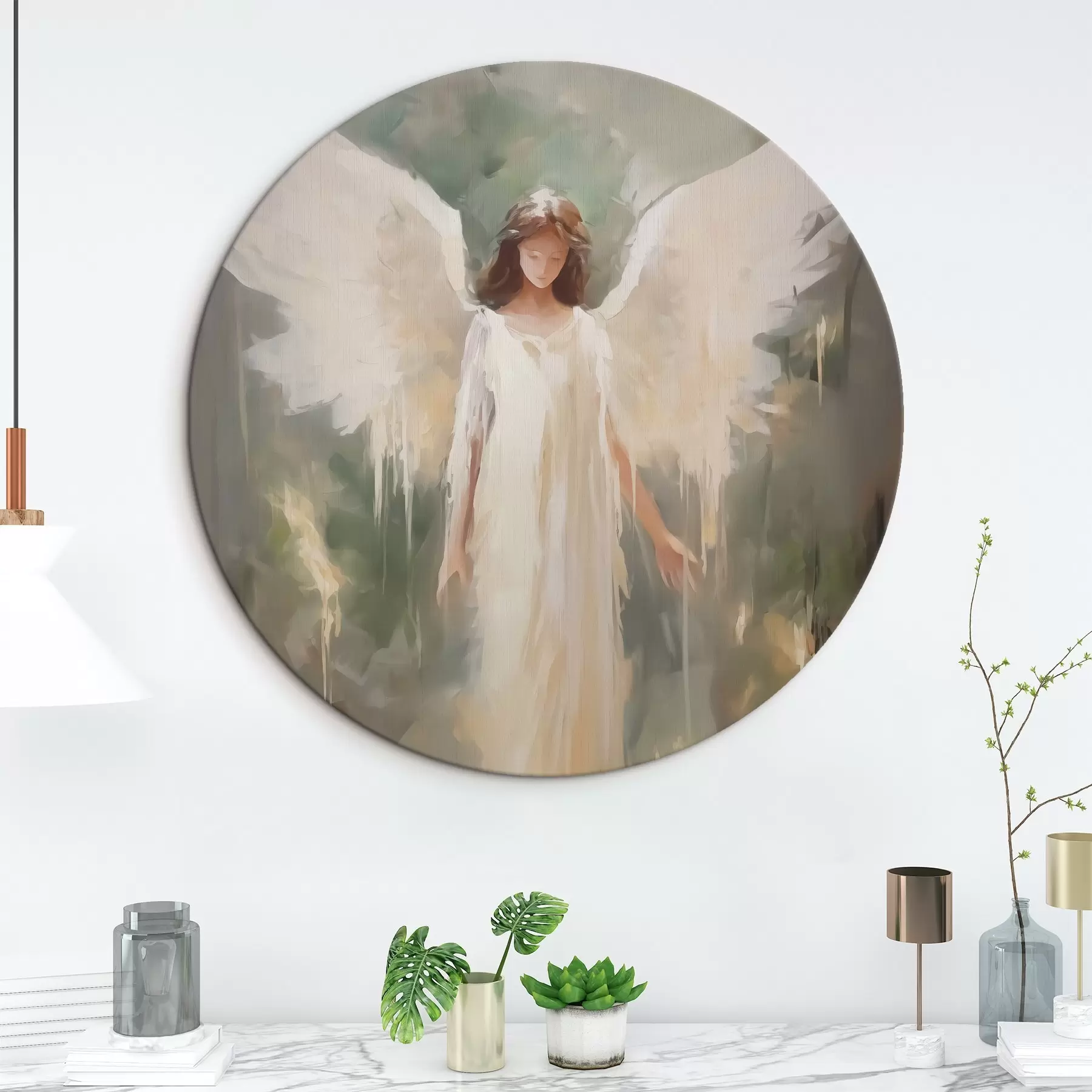 murales de pared Cuadro abstracto imitación ángel r43353