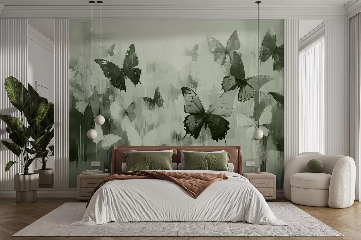 murales de pared Mariposas abstractas w08924v2