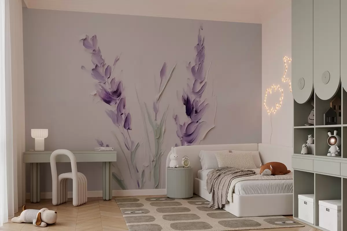 murales de pared Pintura imitación lavanda w03418