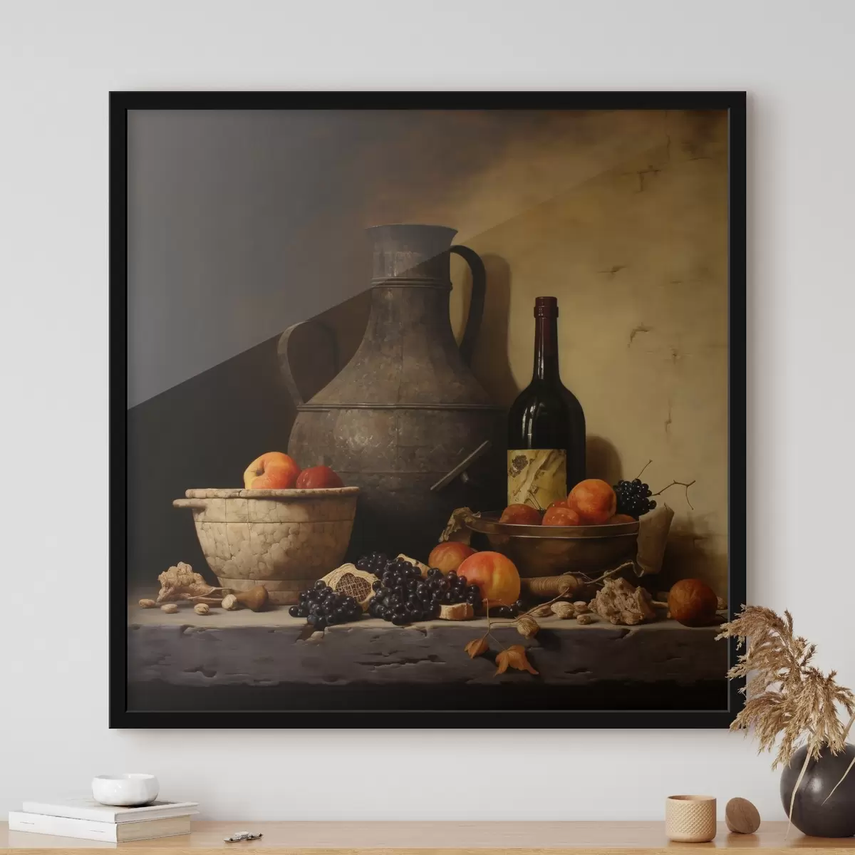 Poster Bodegón clásico con iluminación cálida f43369