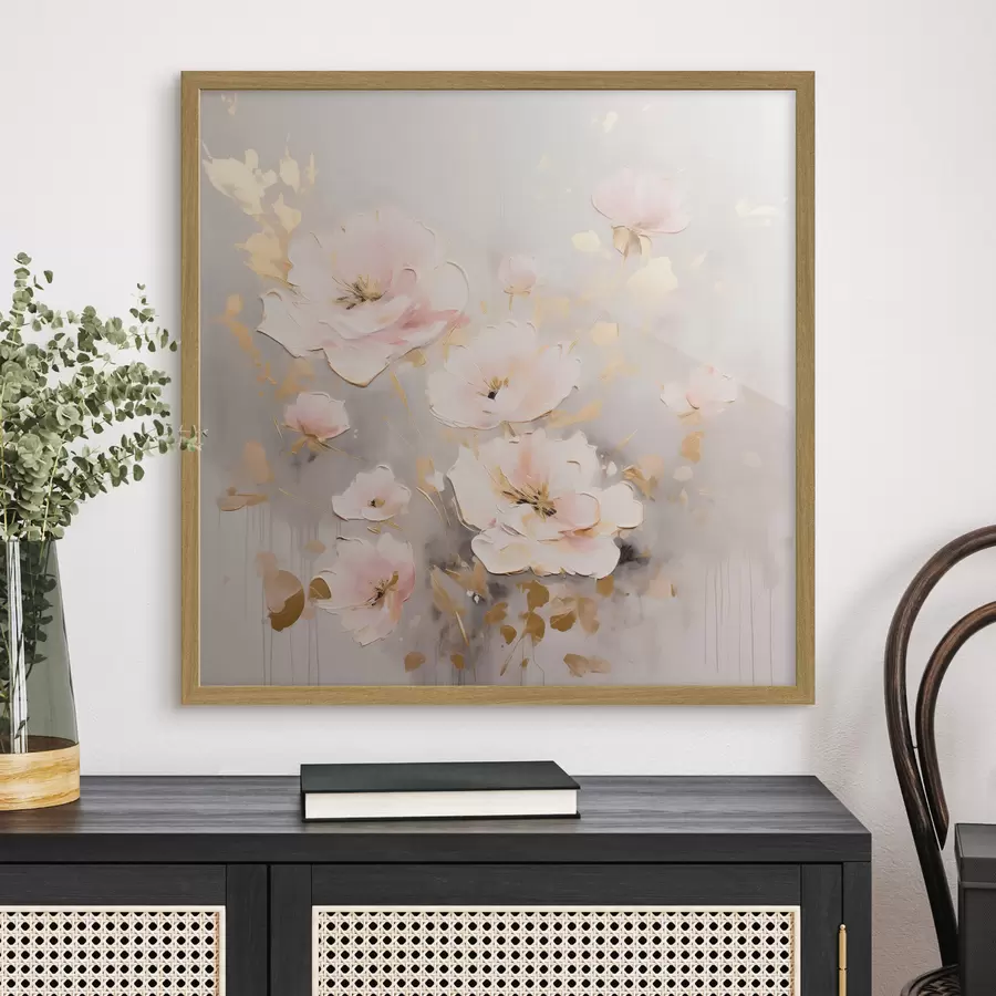 murales de pared Reverencia rosa f43372