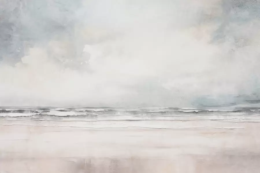 murales de pared Horizonte abstracto de cielo y mar encontrándose w03441