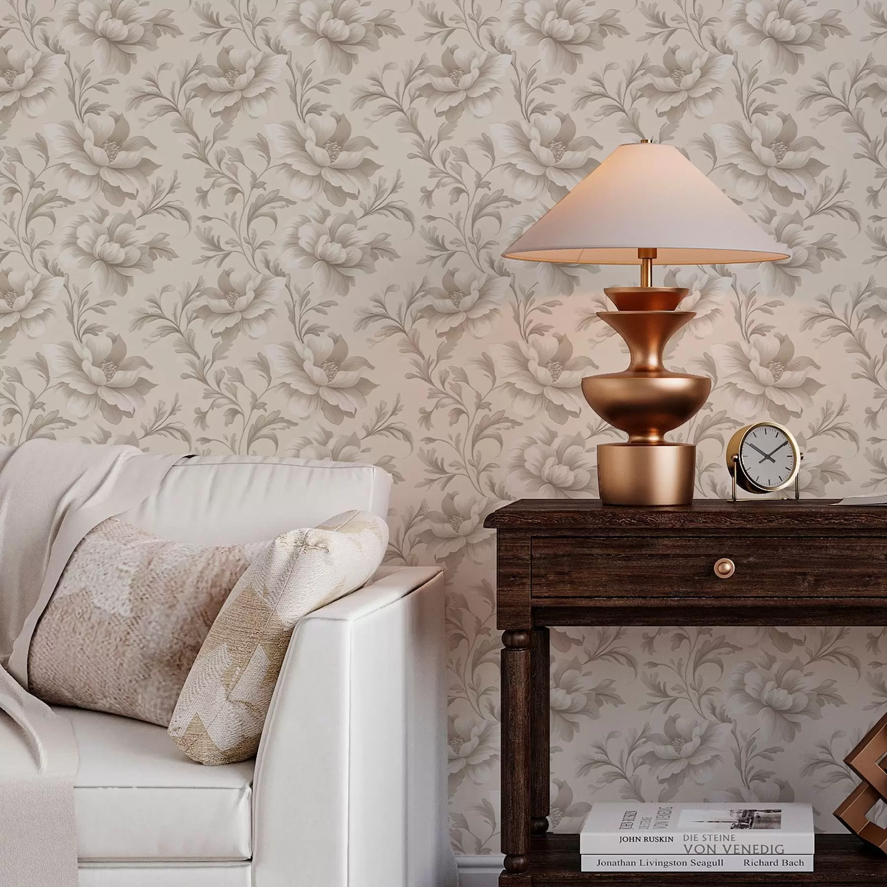 murales de pared Flores en colores pastel a00004