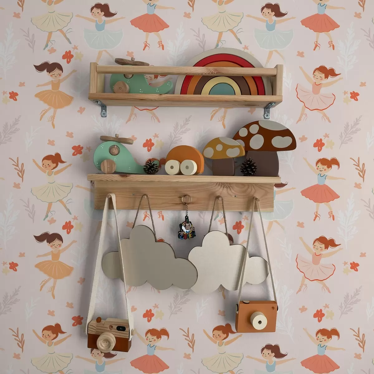 Papel pintado Bailarinas con flores a00078