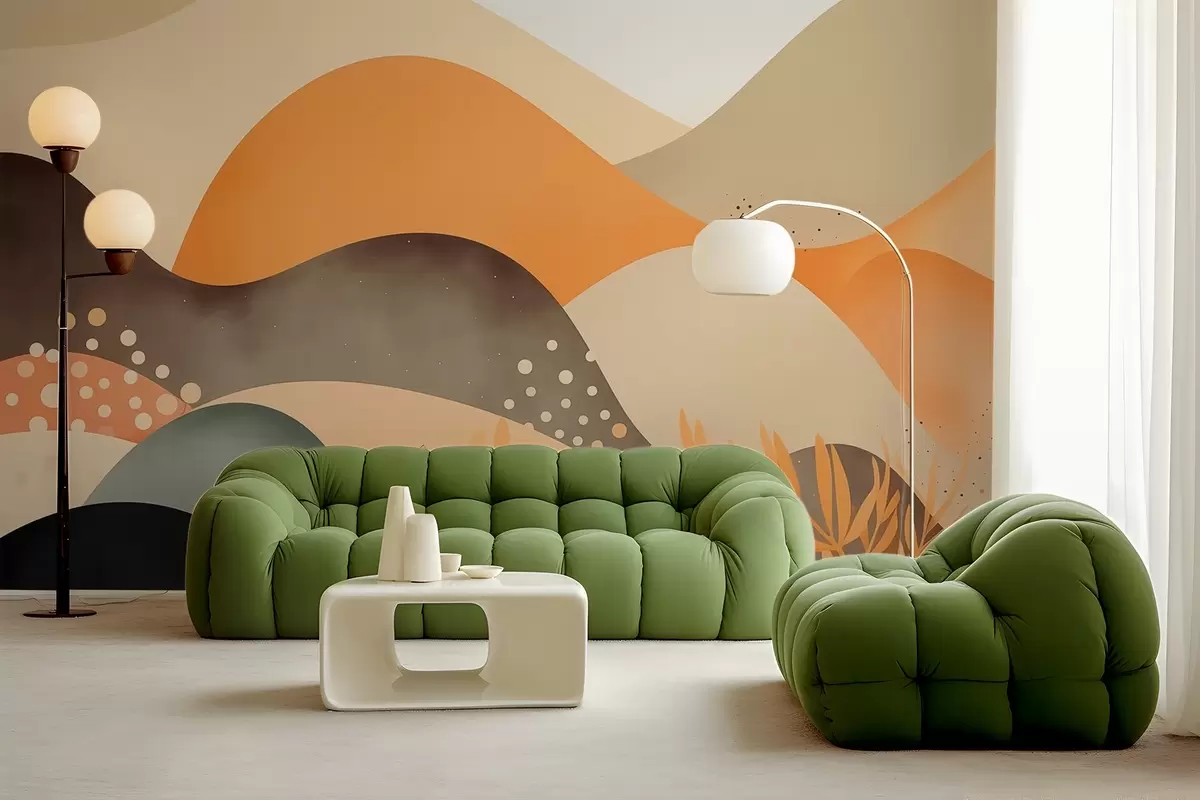 murales de pared paisaje abstracto w03425