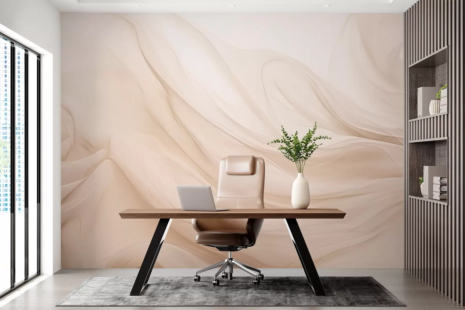 murales de pared Ondas suaves w03430