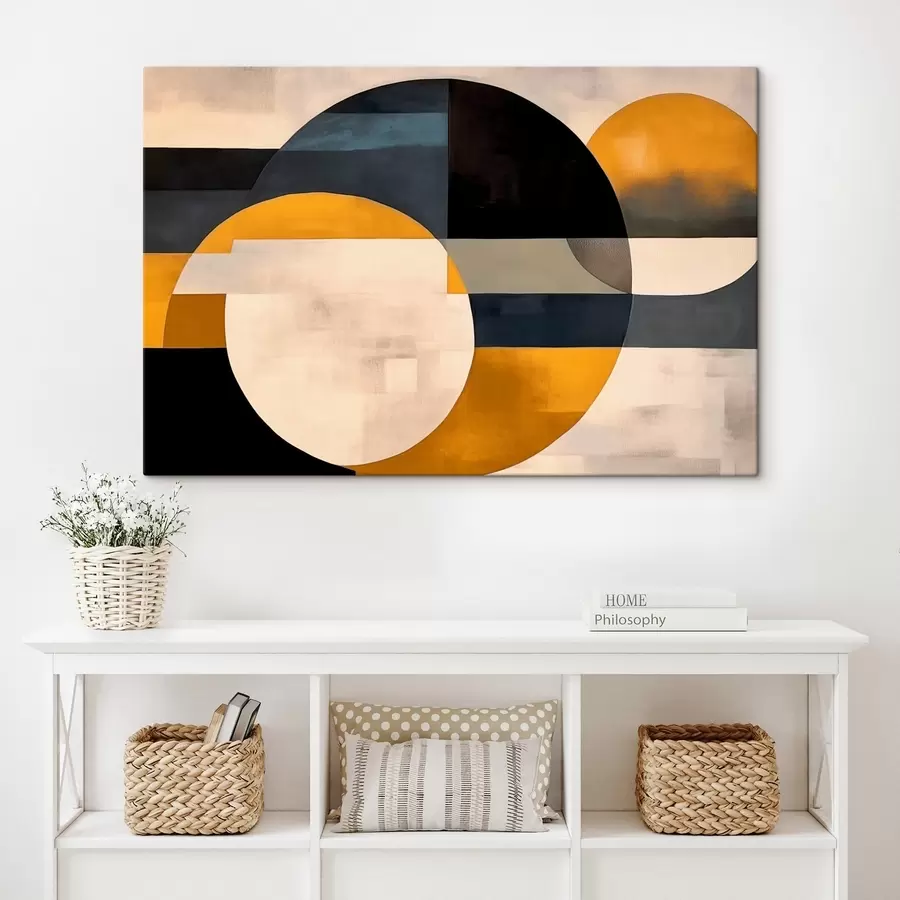 murales de pared Composición geométrica de estilo minimalista s43419