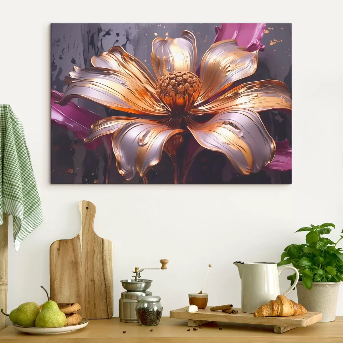 murales de pared Flor grande s43425