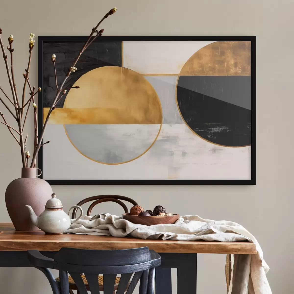 Poster Composición geométrica de estilo minimalista f43420