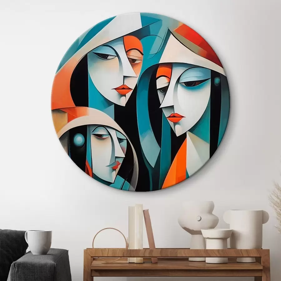 murales de pared Imagen abstracta de retratos femeninos r43411