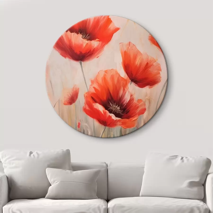 murales de pared Amapolas rojas r43428