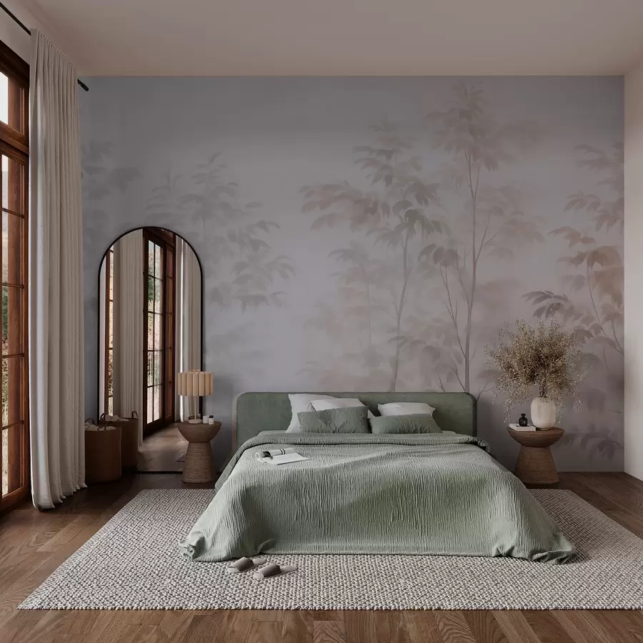 murales de pared Árboles imitación acuarela  w03474v1