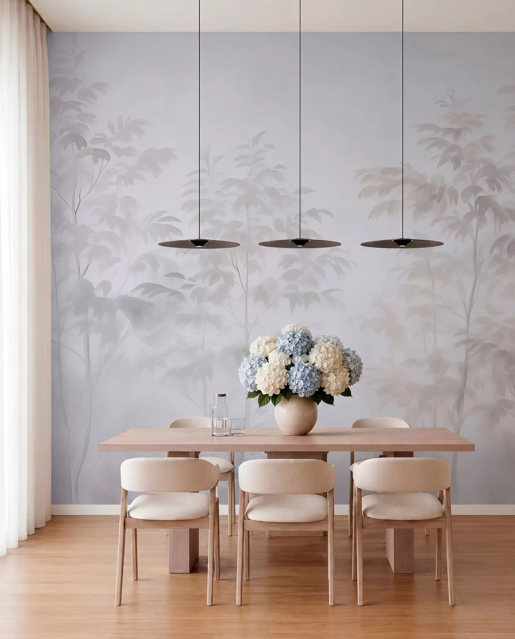 murales de pared Árboles imitación acuarela  w03474v1