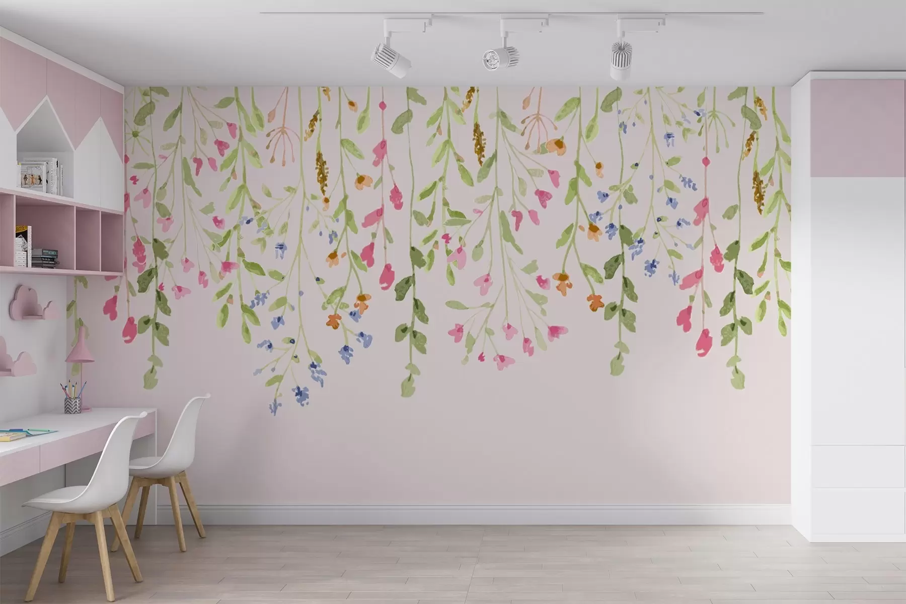 murales de pared Flores silvestres desde arriba w03475