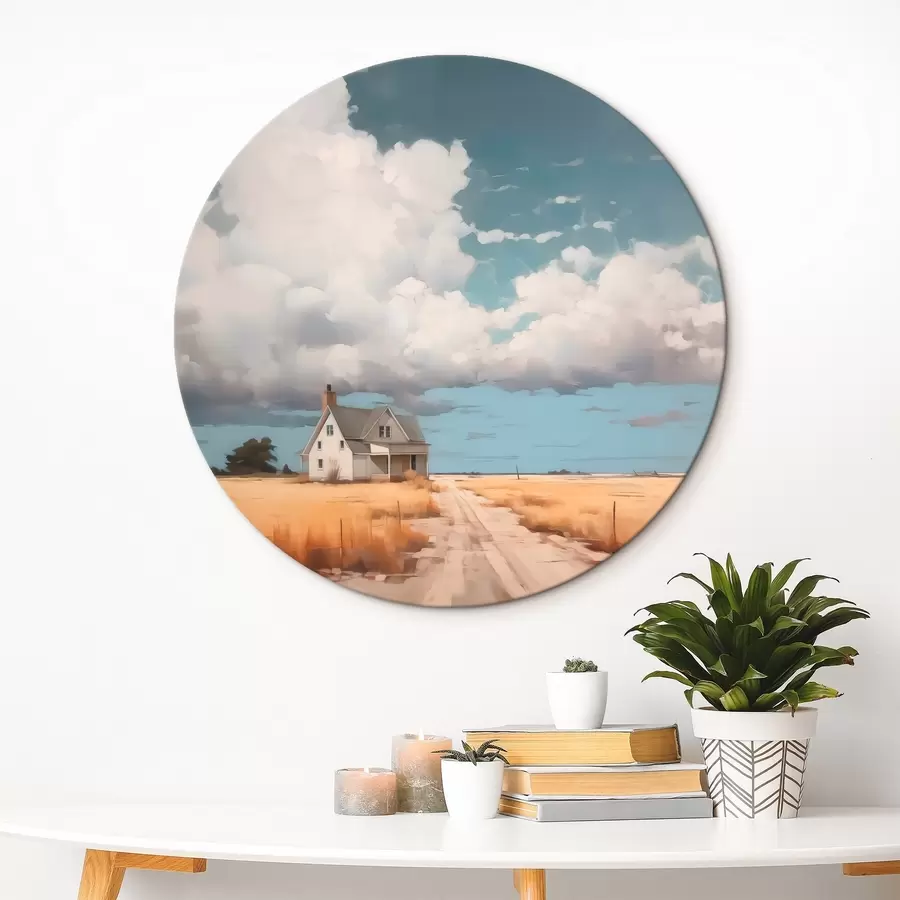 murales de pared Casa en el campo imitación de pintura r43440