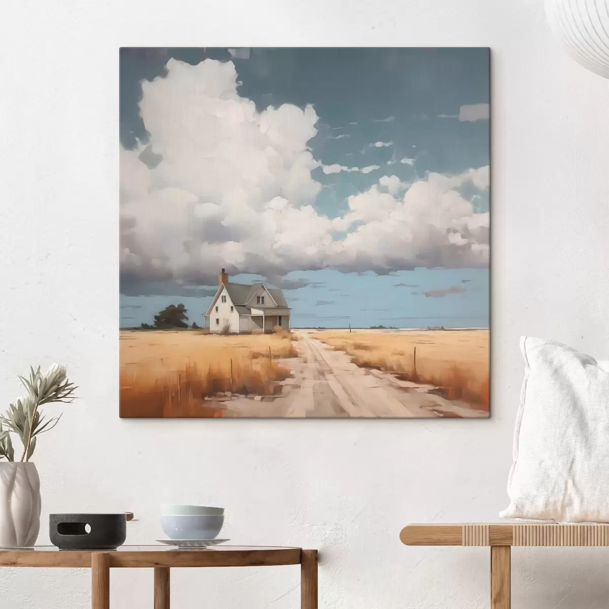 murales de pared Casa en el campo imitación de pintura s43440