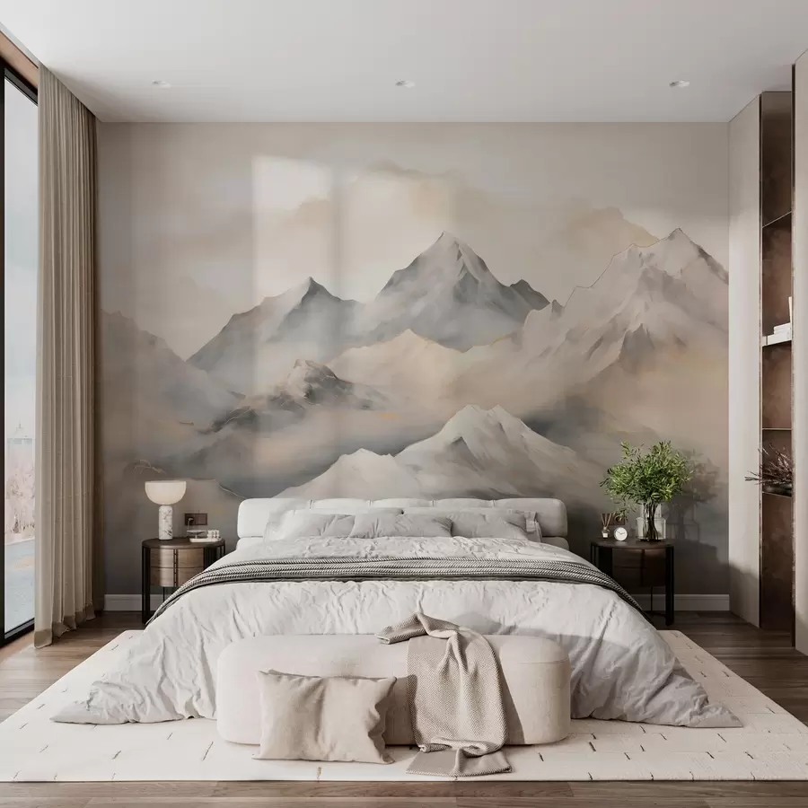 murales de pared Montañas neblinosas w03519
