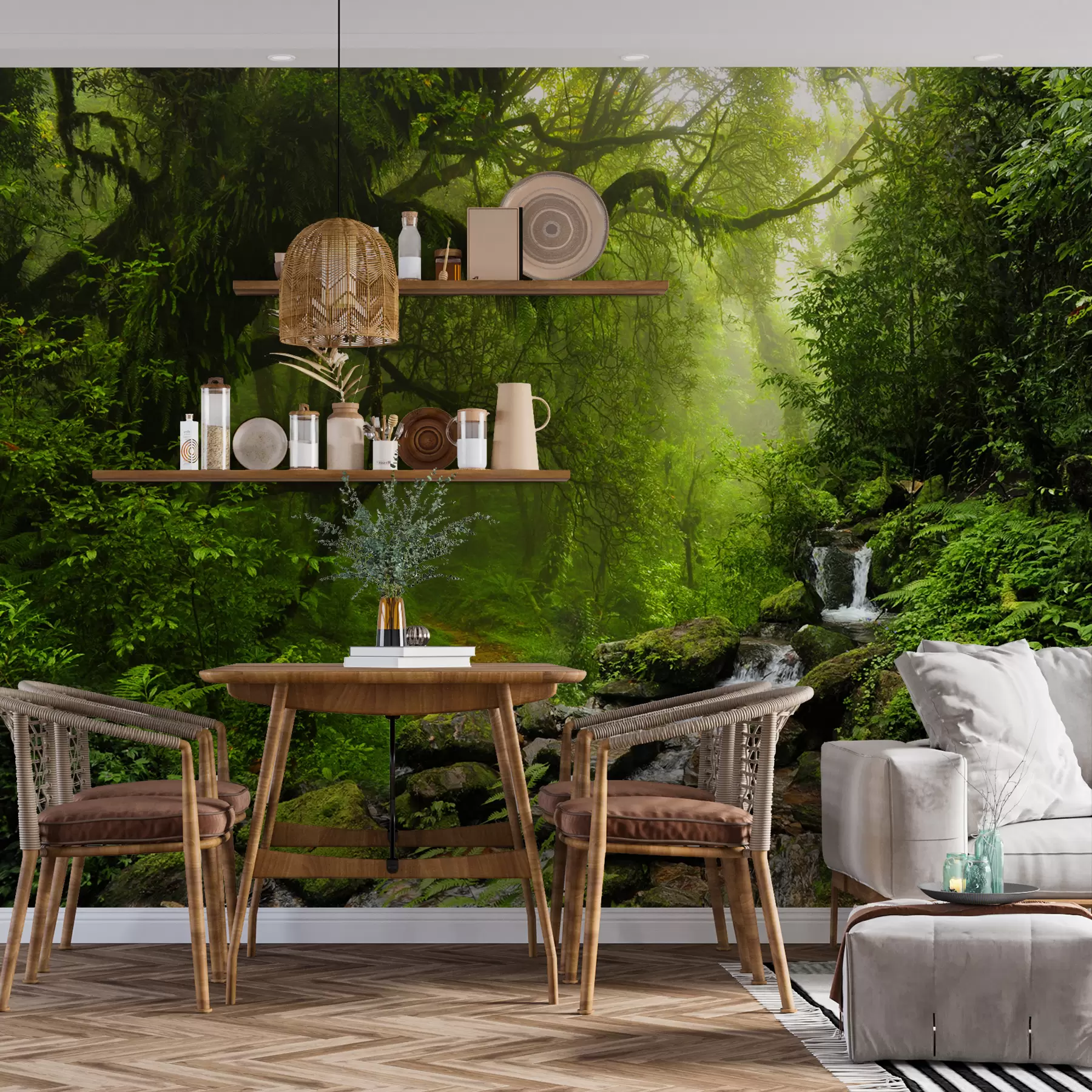 murales de pared Planta, agua y medio natural u53758