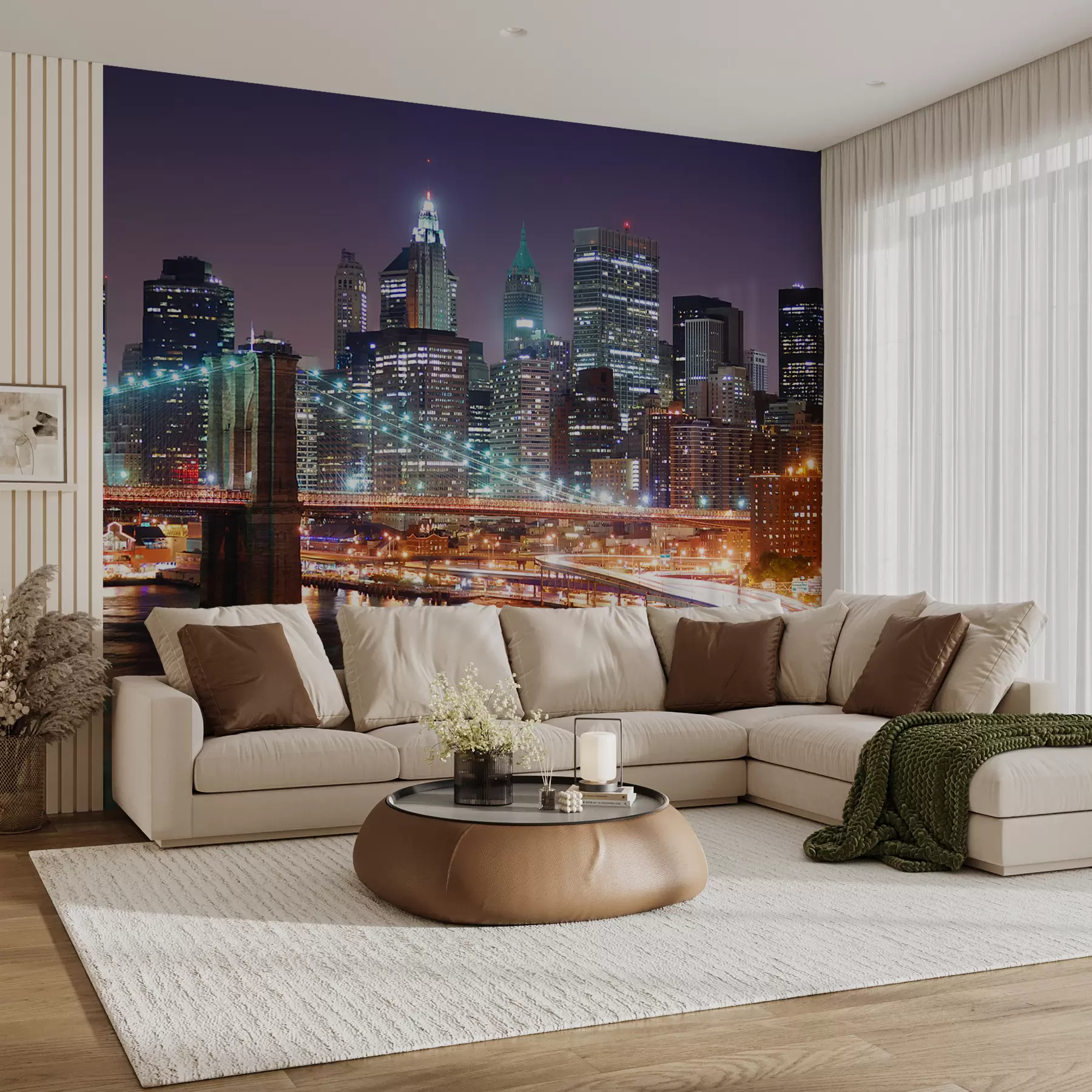 murales de pared Puente de Brooklyn, Nueva York u57210