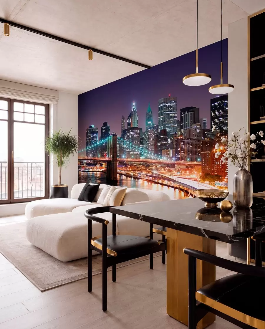murales de pared Luces del puente de Brooklyn u57210
