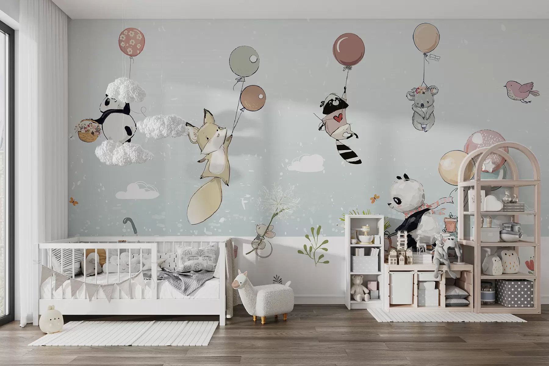 murales de pared Fiesta para los animales u62013