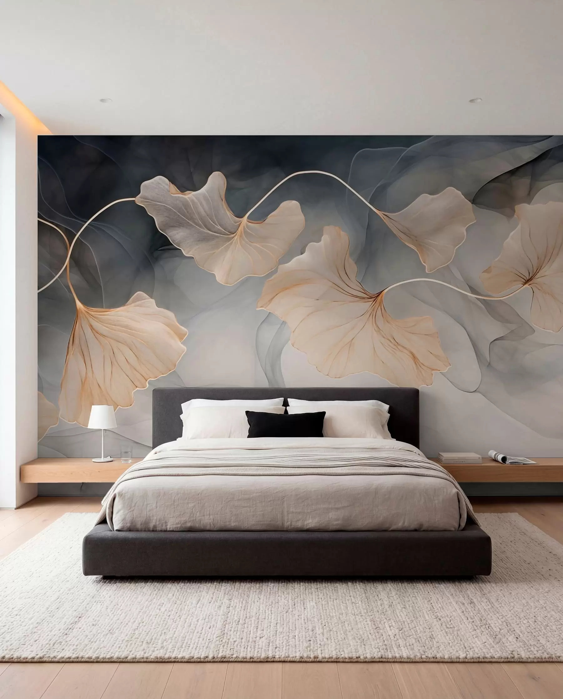 murales de pared Imagen abstracta de ginkgo w03511