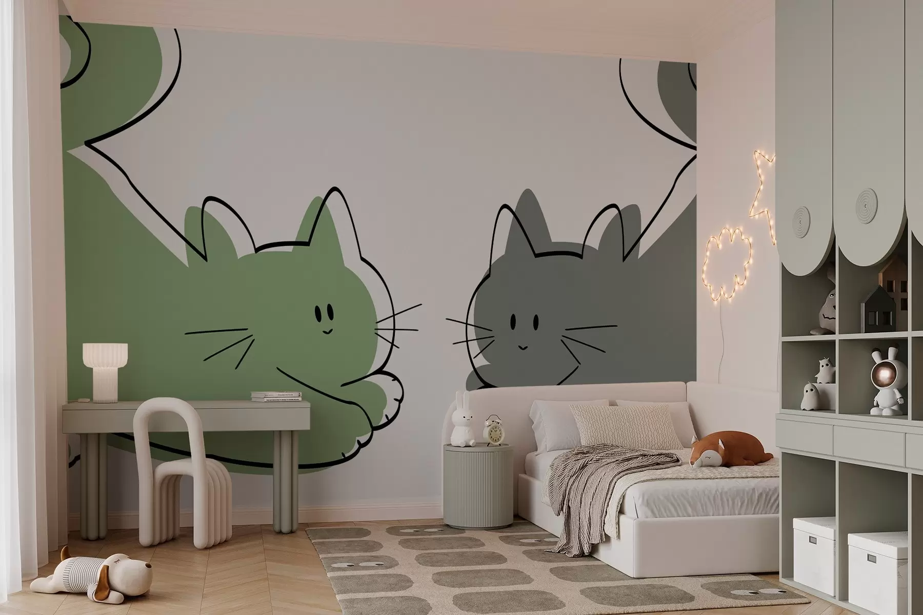 murales de pared Gatos w03564v2