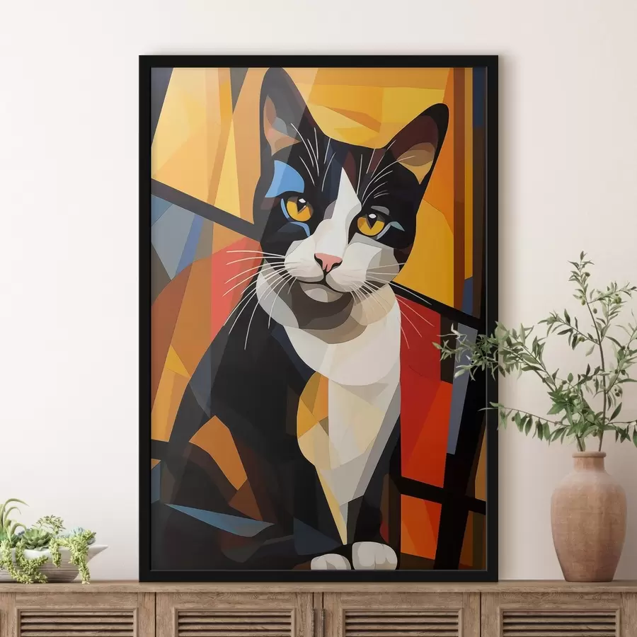 murales de pared Caras geométricas f43528