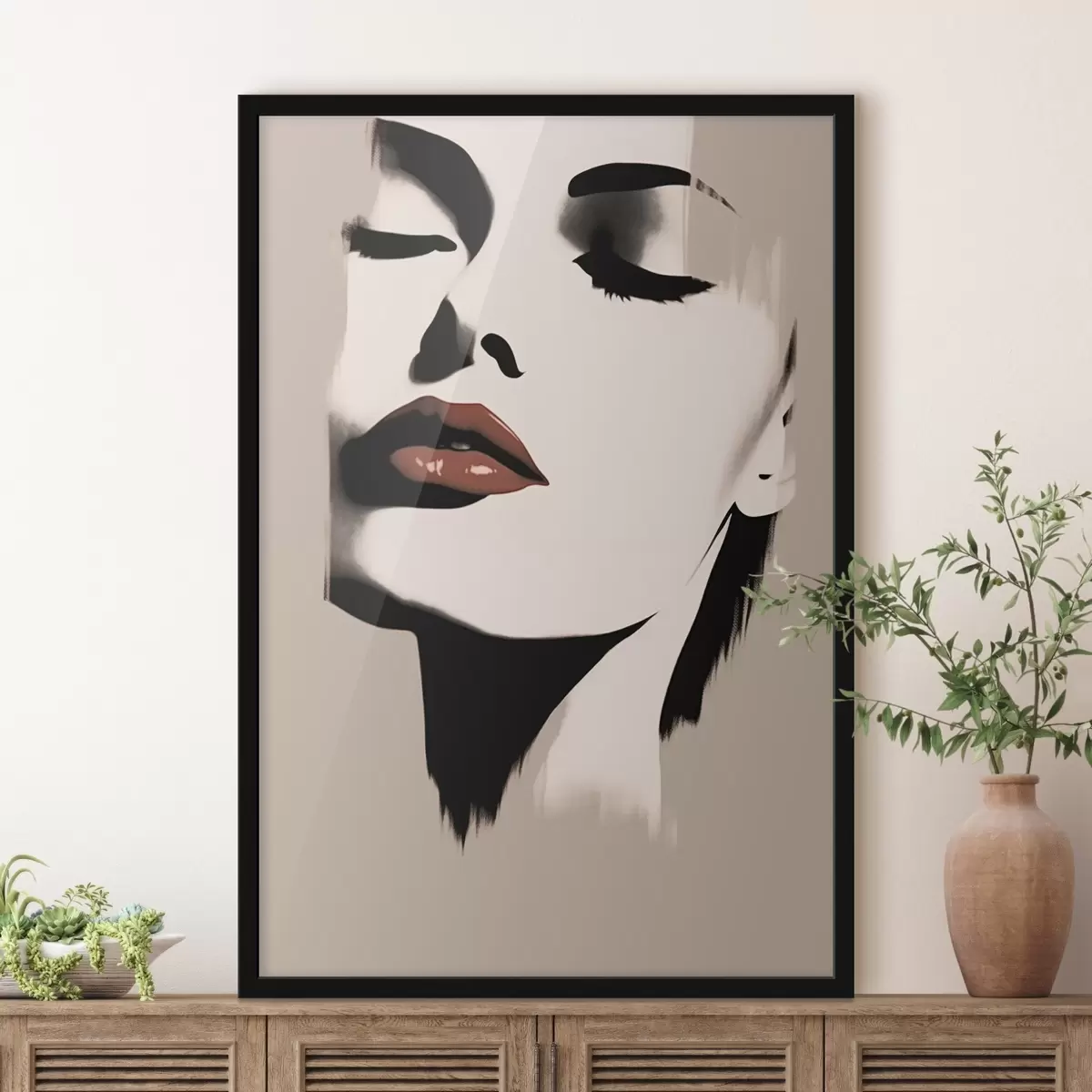 Poster Retrato femenino minimalista f43527