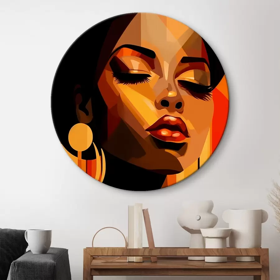 murales de pared Abstracción de dos caras r43530