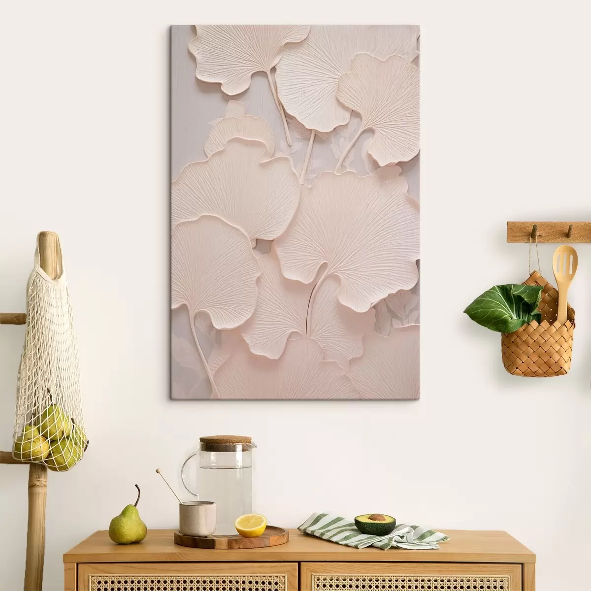 murales de pared Delicadas hojas de Ginkgo s43571