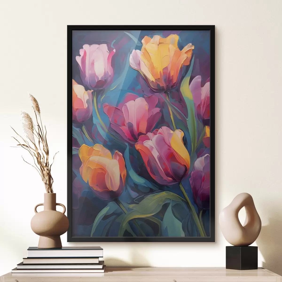 Poster Tulipanes de diferentes colores f43551