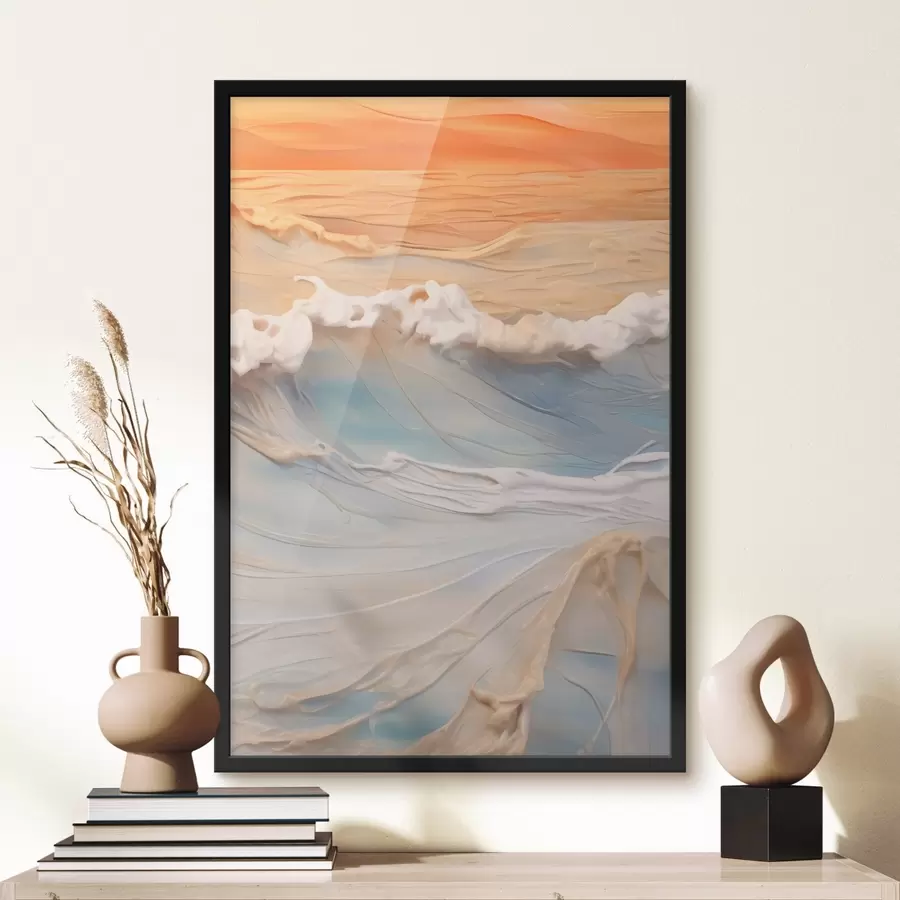 murales de pared Mareas del atardecer f43593