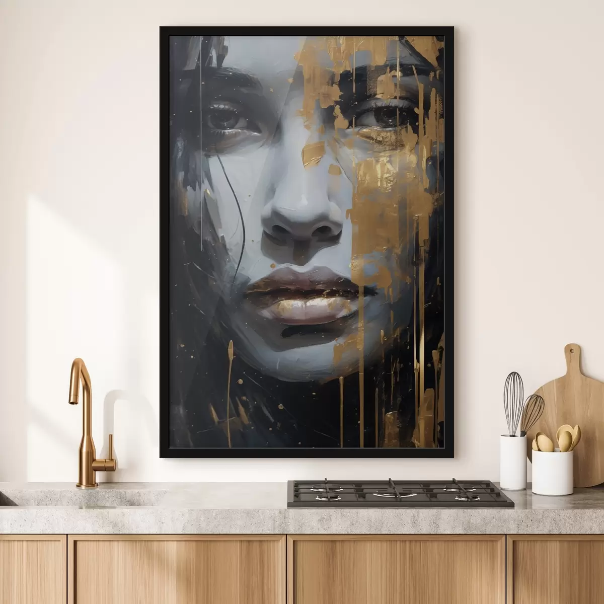 Poster Enigmática cara pintada f43572