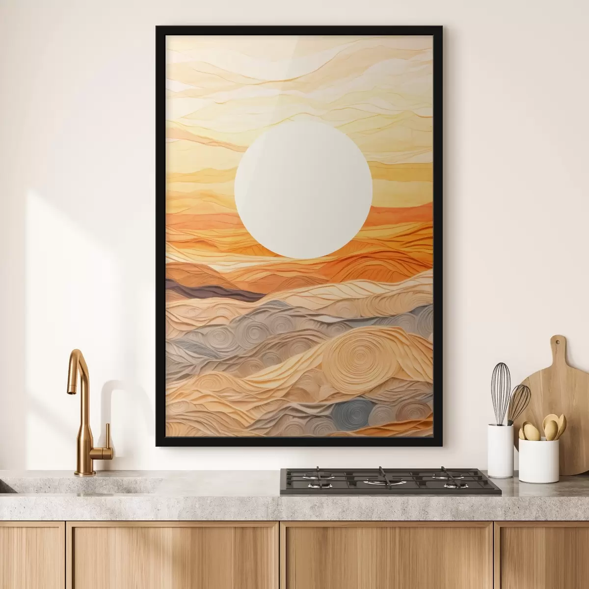 Poster Olas del atardecer f43586