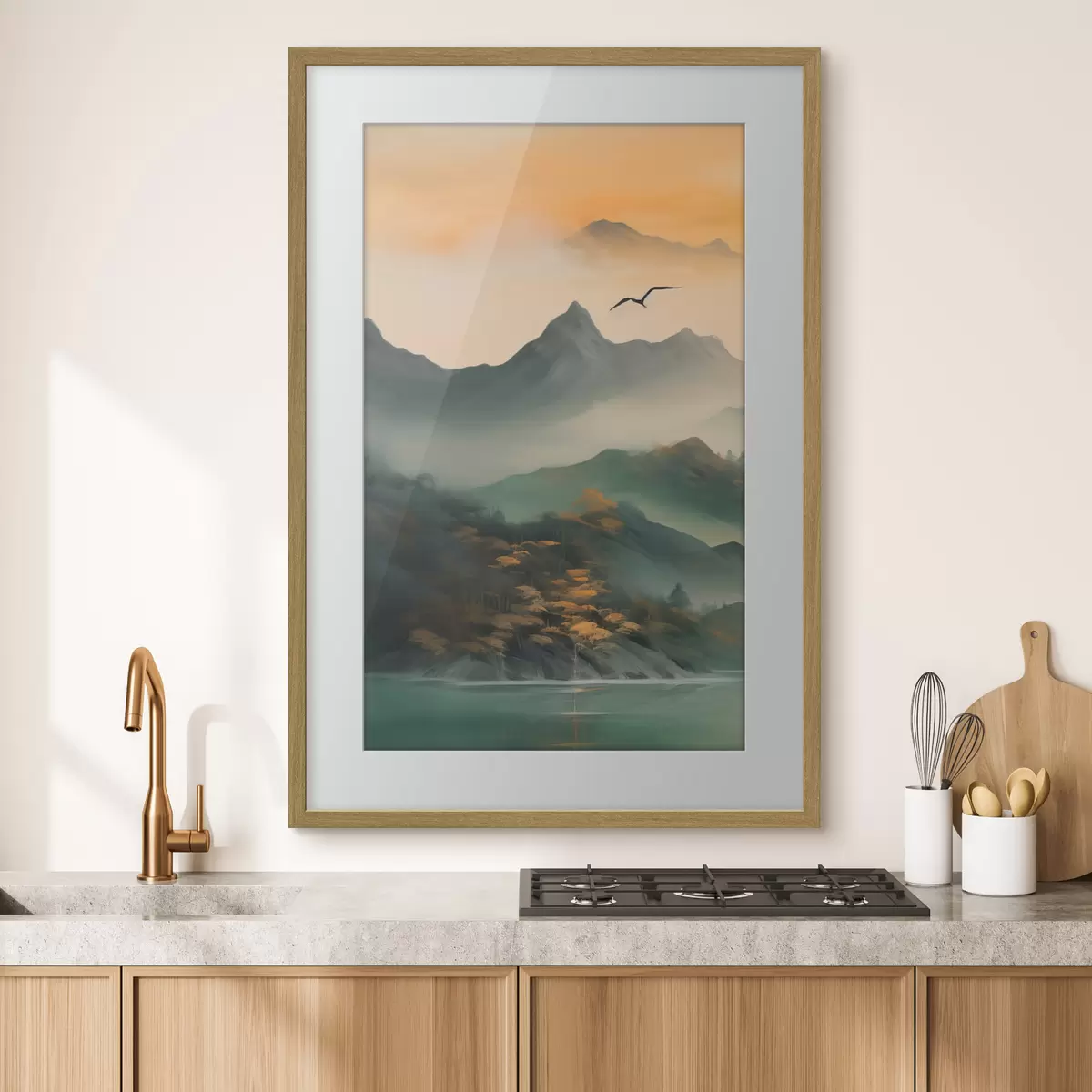 Poster Amanecer en la Montaña Mística f43588