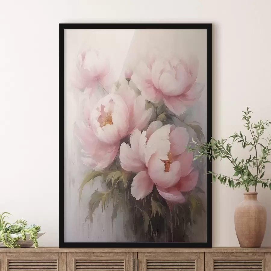 murales de pared Flores en suaves colores pastel f43515