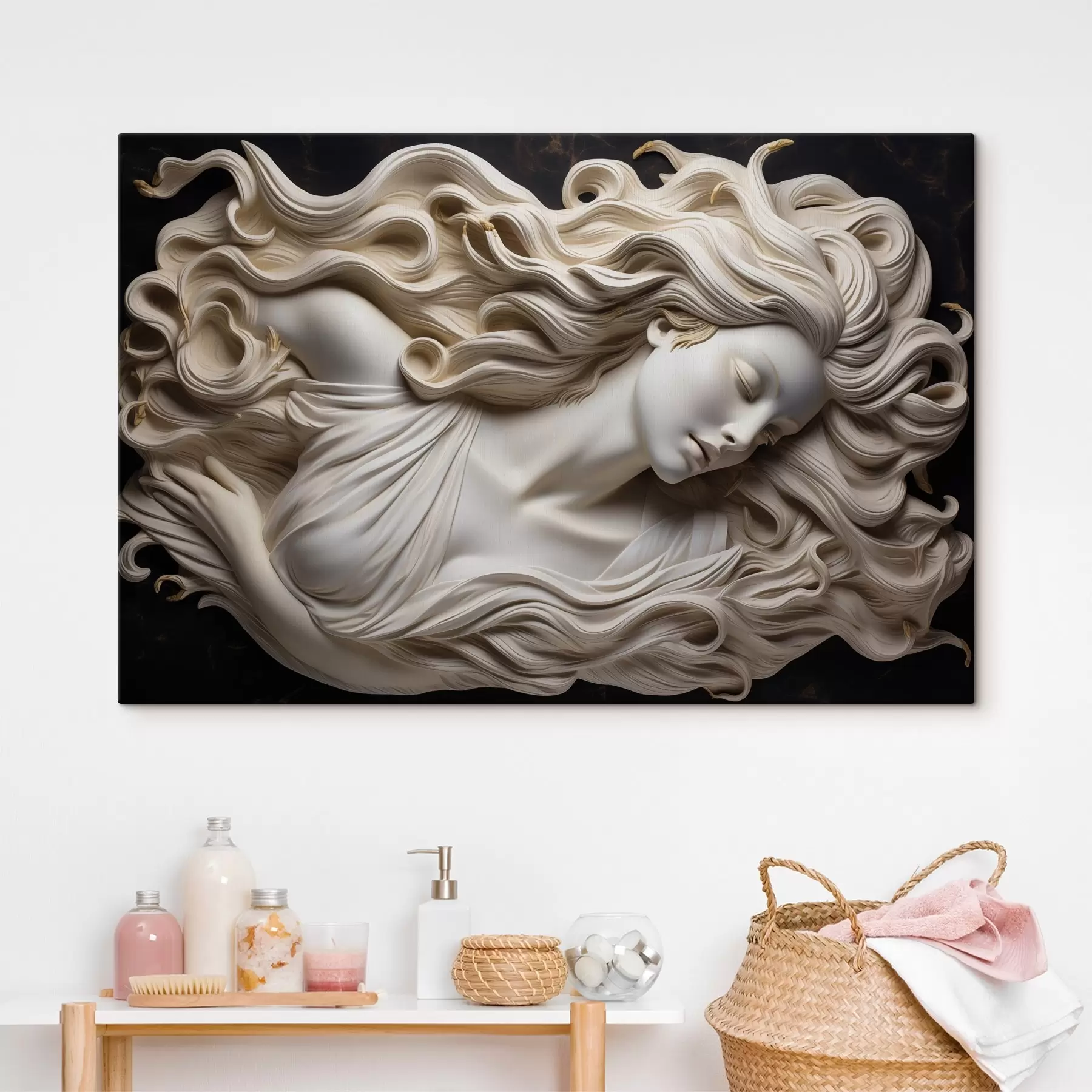 murales de pared Bajorrelieve simulado de una mujer s43546