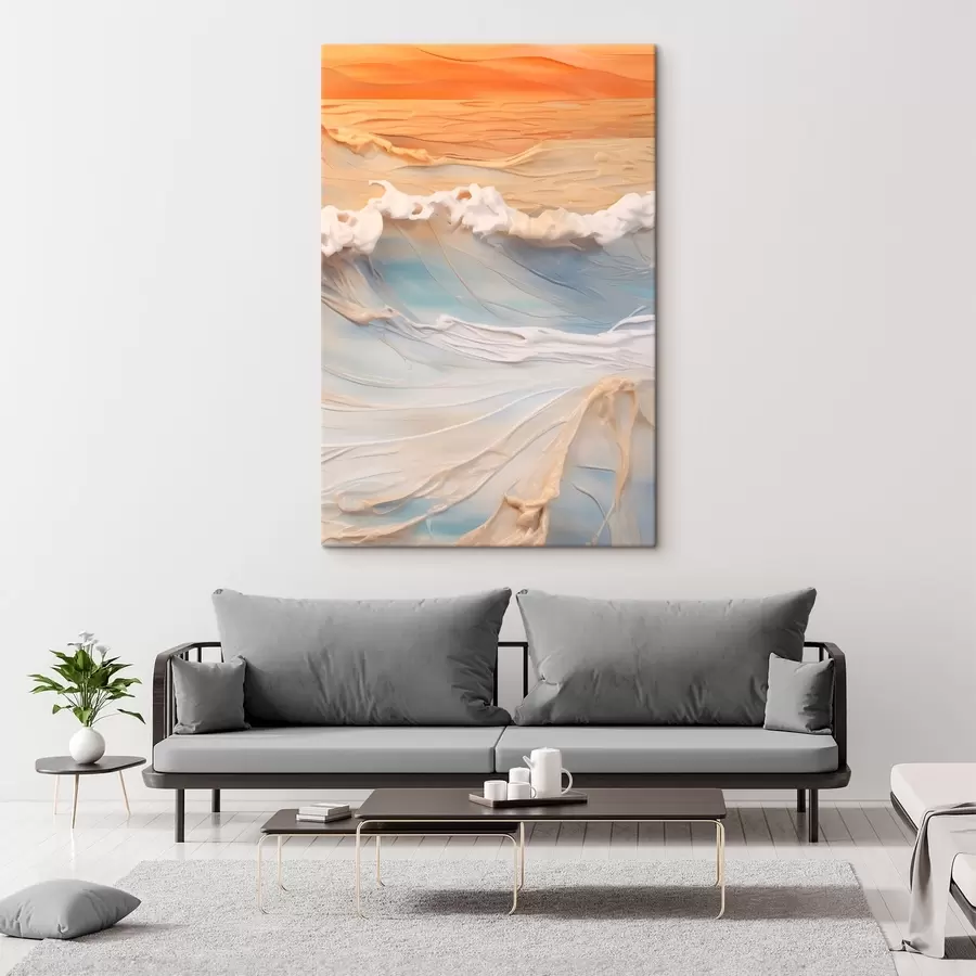 murales de pared Mareas del atardecer s43593