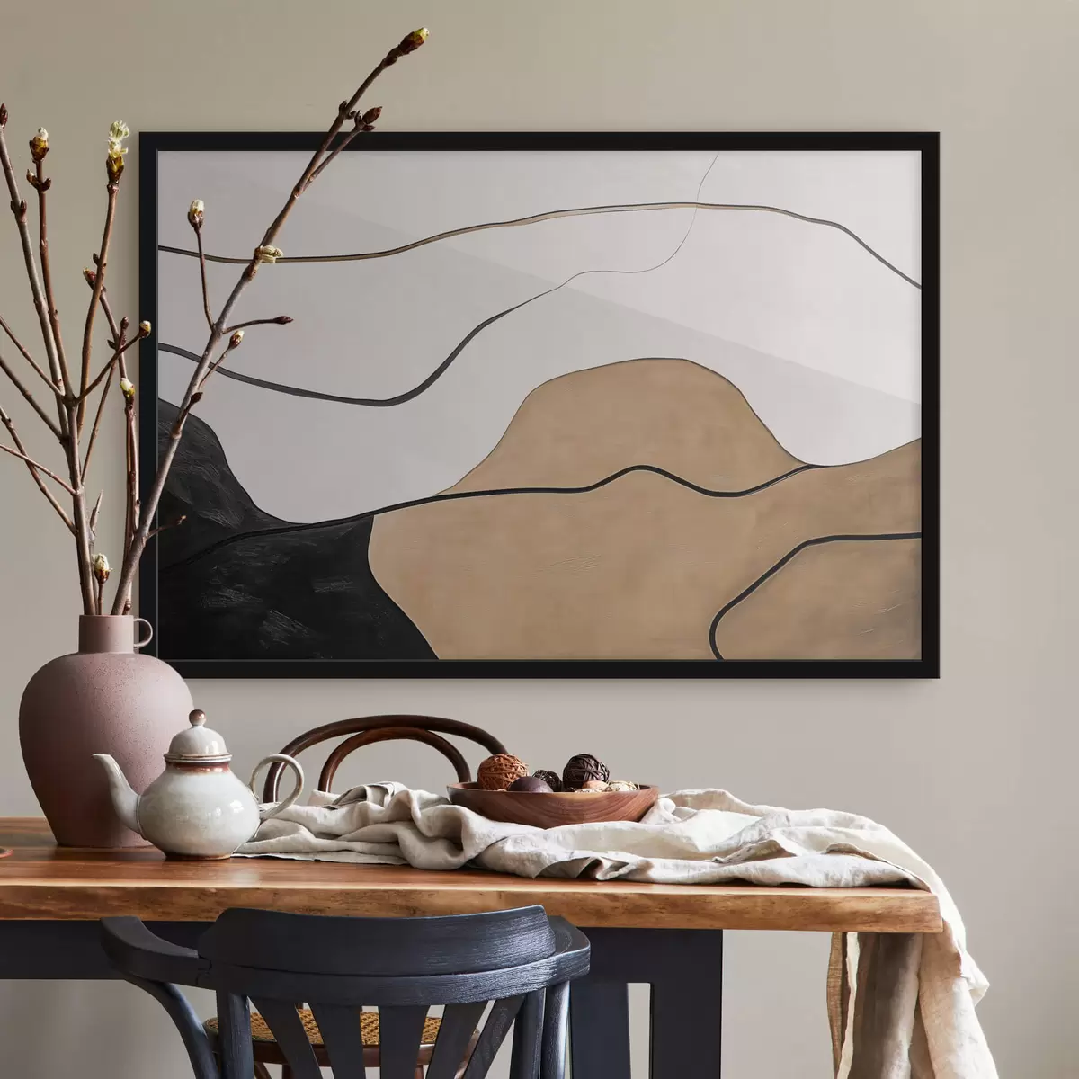 Poster Abstracción con imitación de textura. f42998