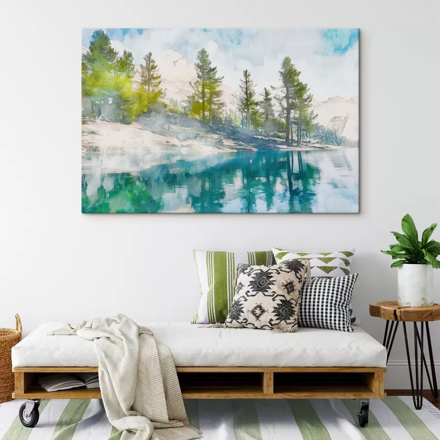 murales de pared Orilla del lago s43924