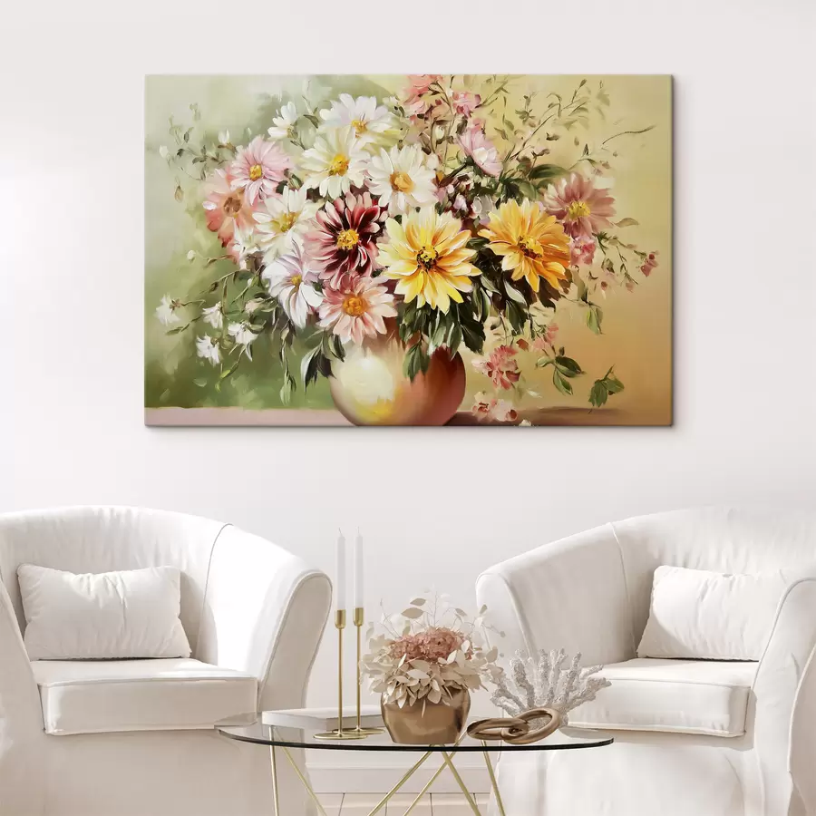 murales de pared Ramo de hermosas flores s43908