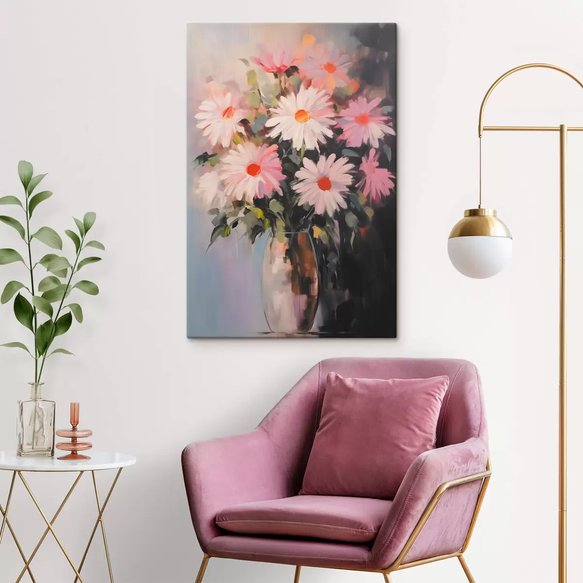 murales de pared Un ramo de flores en un jarrón s42997