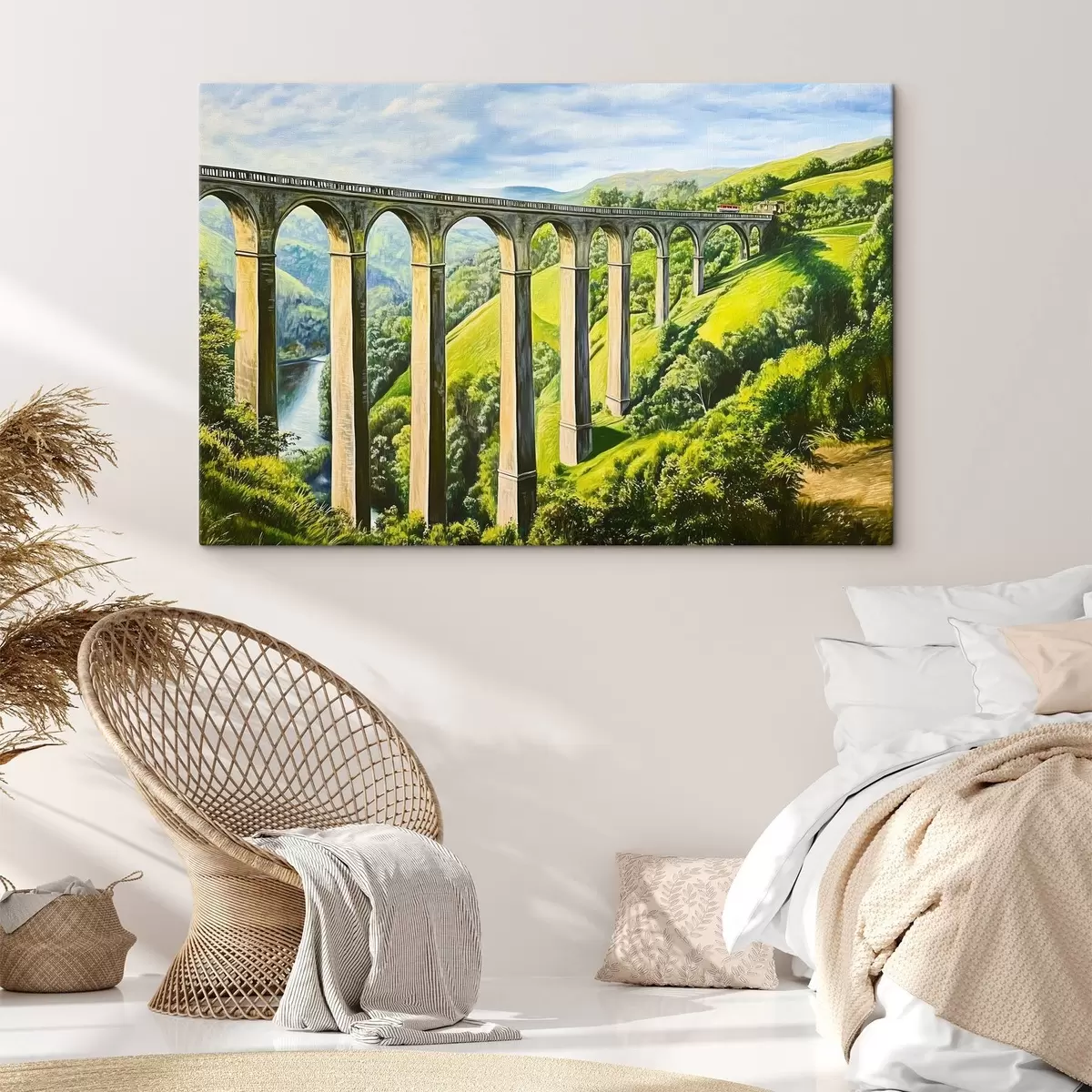 murales de pared Viejo puente en las montañas s43920