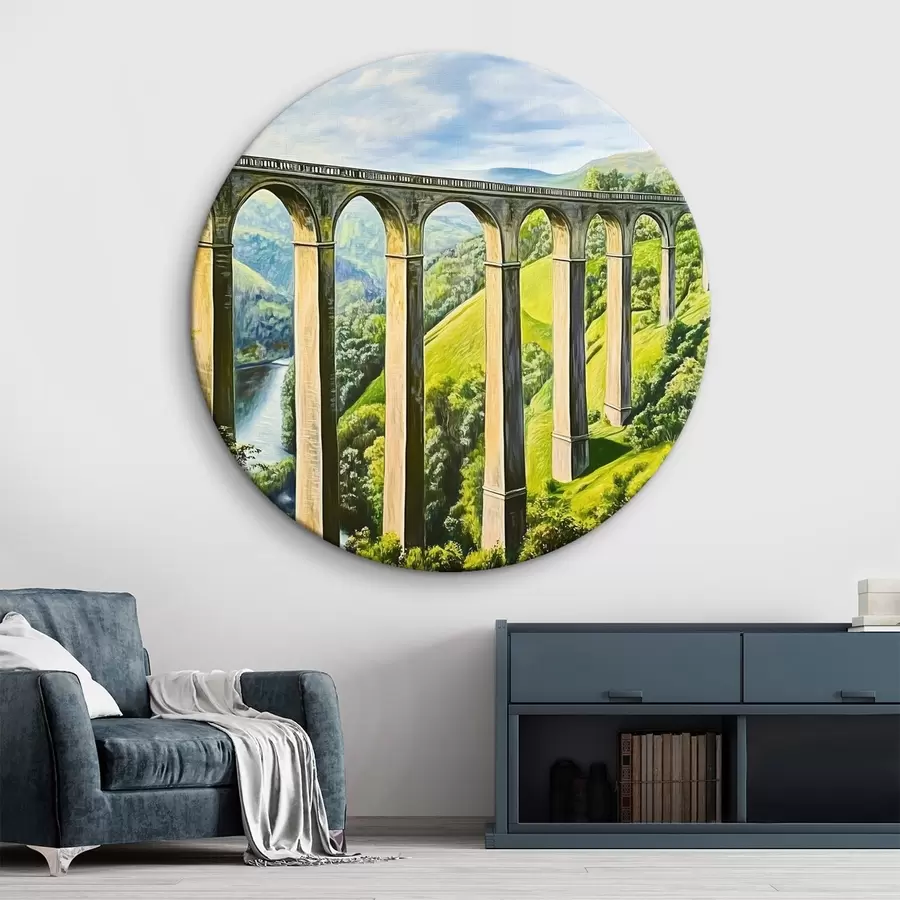 murales de pared Viejo puente en las montañas r43920