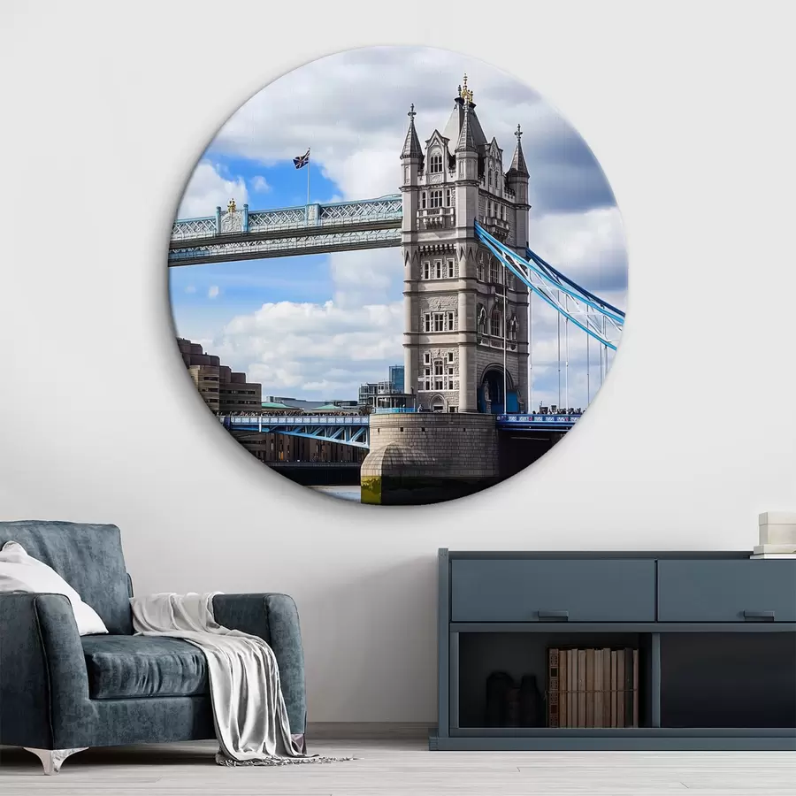 murales de pared Puente bajo el cielo azul r43918